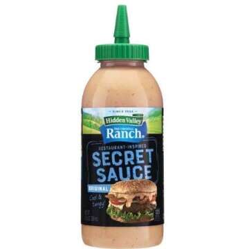 Original Hidden Valley Ranch Secret Sauce Cool And Tangy (2 Bottles) - A Flavorful Delight for Your ...