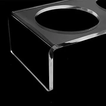 Stylish Elevated Pet Feeder with Stainless Steel Bowls