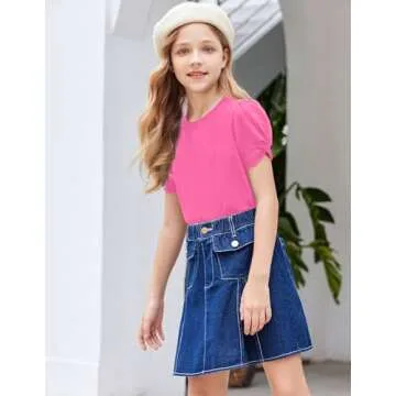 Arshiner Girls Casual Twist Sleeve Summer T-Shirt