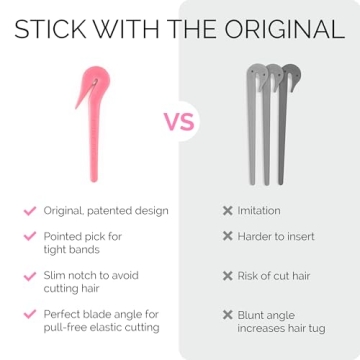 The Ultimate Pony Pick Hair Elastic Cutter – Pain Free