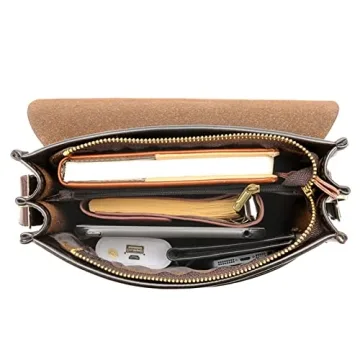 Henmifyer Leather Crossbody Sling Bag for Men