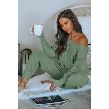 Stylish PRETTYGARDEN Women's Ribbed Tracksuit Set for Comfort