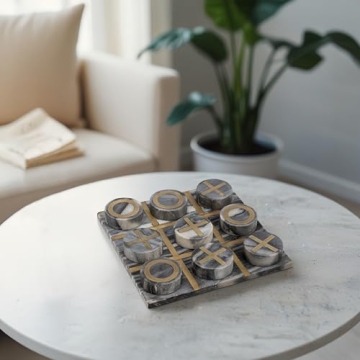 Stylish Sagebrook Home Tic Tac Toe Game for Family Fun