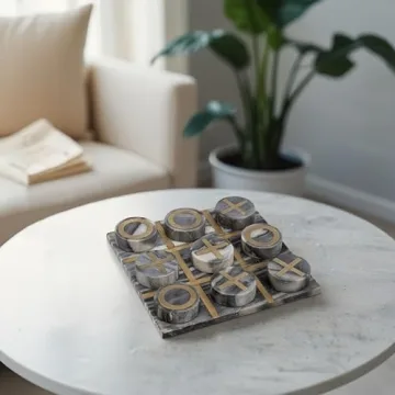 Stylish Sagebrook Home Tic Tac Toe Game for Family Fun