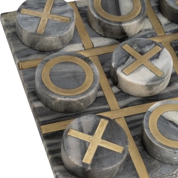 Stylish Sagebrook Home Tic Tac Toe Game for Family Fun