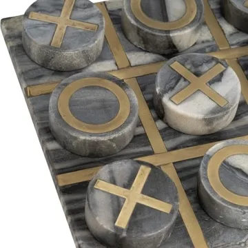 Stylish Sagebrook Home Tic Tac Toe Game for Family Fun