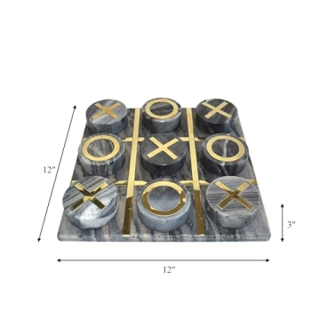 Stylish Sagebrook Home Tic Tac Toe Game for Family Fun