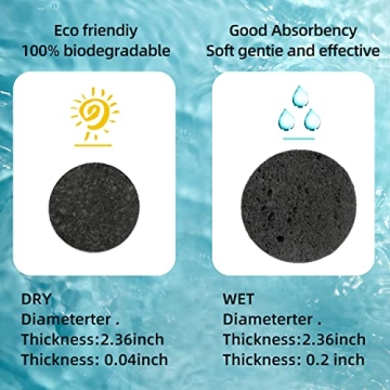 Spunspon 50-Count Facial Sponges for Effective Cleansing