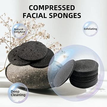 Spunspon 50-Count Facial Sponges for Effective Cleansing