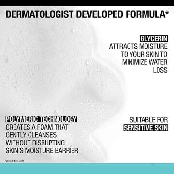 Neutrogena Ultra Gentle Foaming Facial Cleanser, Hydrating Face Wash for Sensitive Skin, Gently Cleanses Face Without Over Drying, Oil-Free, Soap-Free, 5.8 fl. oz