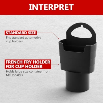 French Fry Holder for Car , Funny Novelty White Elephant Gift or Stocking Stuffer for Men and Women