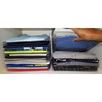 EZSTAX Closet Organizer Shirt Folder - 20-Pack