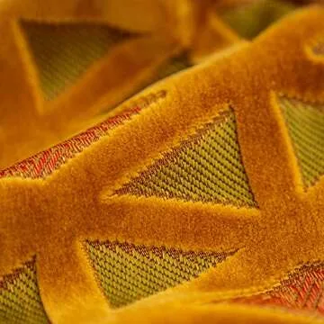 Luxury Alerfa Orange Velvet Cushion Cover for Sofa