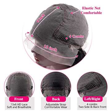 Lzlefho 14 inch Bob Wig - Brazilian Human Hair