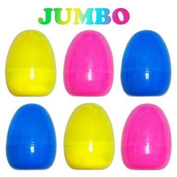 Pinkiwine Jumbo Easter Eggs with Dolls for Kids Gift
