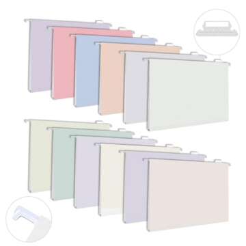 25pcs MagDurnus Hanging File Folders for Stylish Organization