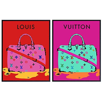 Glam Wall Art Decor - Gift for Luxury Designer Handbags Fans