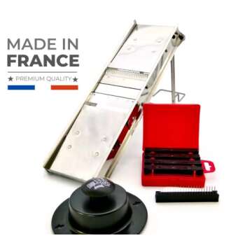 ICO Potato Slicing Mandoline Made In France With 5 Removable Blades for 5 Sizes of French Fries and ...
