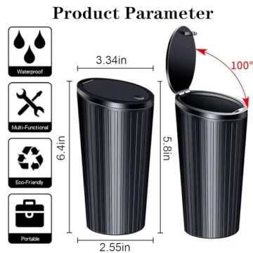 SGLRT Universal Car Trash Can - Compact and Leakproof