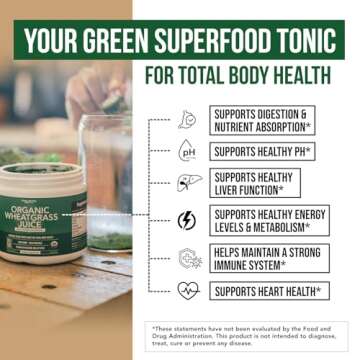 Organic Wheatgrass Juice Powder - Superfood from Utah
