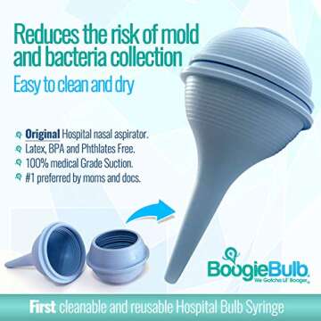 BoogieBulb Baby Nasal Aspirator - Safe & Effective