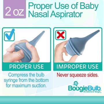 BoogieBulb Baby Nasal Aspirator - Safe & Effective