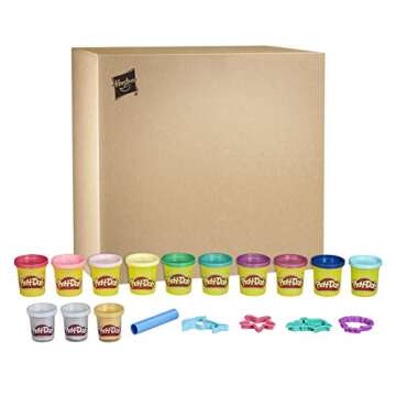 Play-Doh Mermaid Theme 13-Pack of Non-Toxic Modeling Compound with Sparkle and Metallic Colors Plus ...