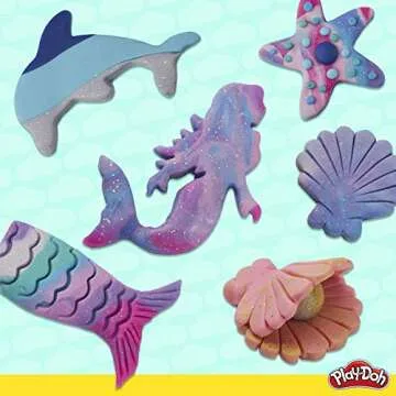 Play-Doh Mermaid Theme Pack with Sparkle and Metallic Colors