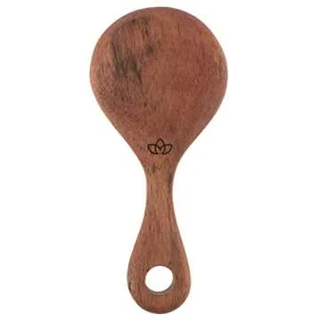 Karma Short Wood Tasting Spoons Set - Short Wood Spoons for Cooking - Wood Kitchen Utensils - Wood - Set of 3