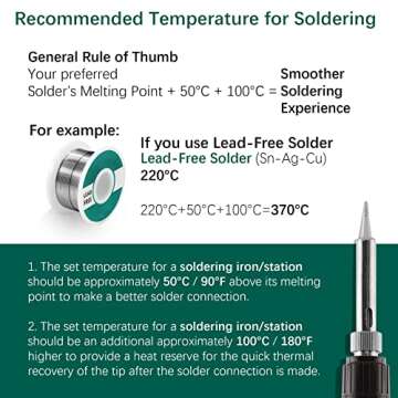 YIHUA 939D+ Digital Soldering Station, 75W Equivalent with Precision Heat Control (392°F to 896°F) and Built-in Transformer. ESD Safe, Lead Free with °C/°F display (Black)