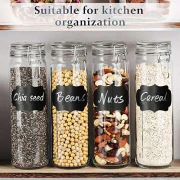 Folinstall 6 Pack 20 oz Tall Glass Jars with Airtight Lids for Vanilla Extract, Leak proof Glass Drinking Bottles(600ml) with Silicone Seal for Water, Juice, Milk, Ice tea