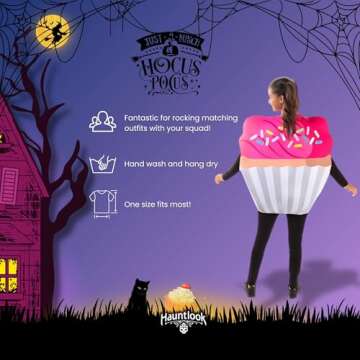 Chocolate Cupcake Halloween Costume - Cute Food Adult One Size Suits for Women