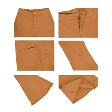 Stylish Anna-Kaci High Waist Denim Bell Bottom Jeans