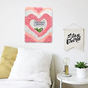 Handmade Heart Mirror - Danish Pastel Rug Decor for Aesthetic