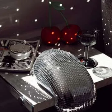 Reimagine Discovery Melted Disco Ball Decor, Aesthetic Room Decor with Funky & Unique Style, Maximal...
