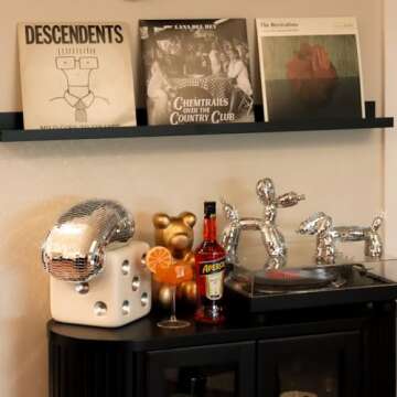 Reimagine Discovery Melted Disco Ball Decor, Aesthetic Room Decor with Funky & Unique Style, Maximalist Decor for Floating Shelf, Modern Home Decor Living Room