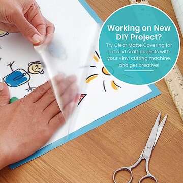 Con-Tact Brand Creative Clear Covering, Versatile and Self-Adhesive Shelf Liner, Ideal Privacy Film, Protective Clear Vinyl, 18'' x 16', Matte