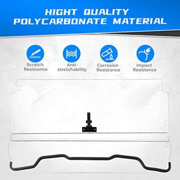 KEMIMOTO UTV 3-IN-1 Flip Windshield for Pioneer 700