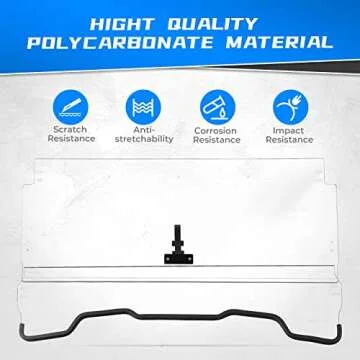 KEMIMOTO UTV 3-IN-1 Flip Windshield for Pioneer 700