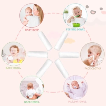 Orighty Soft & Absorbent Burp Cloths Pack for Baby