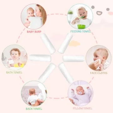 Orighty Soft & Absorbent Burp Cloths Pack for Baby