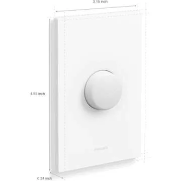 Philips Hue Wireless Smart Light Switch Button, White - 1 Pack - Portable and Battery Powered - Smart Home Control - Requires Hue Bridge - Easy, No-Wire Installation