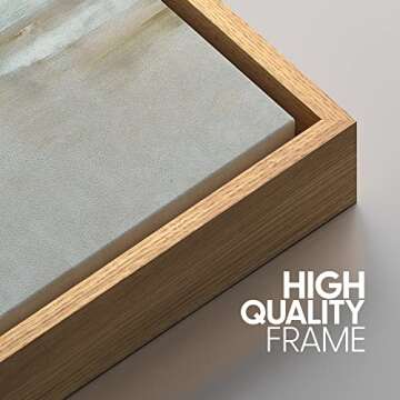 SIGNWIN Framed Canvas Print Wall Art Set Pastel Grunge Watercolor Landscape Shapes Abstract Illustrations Modern Art Decorative Nordic Chic Calm for Living Room, Bedroom, Office - 16"x24"x3 Natural