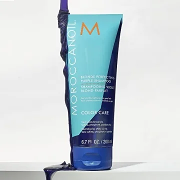Moroccanoil Blonde Perfecting Purple Shampoo for Vibrant Blonde