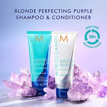 Moroccanoil Blonde Perfecting Purple Shampoo for Vibrant Blonde