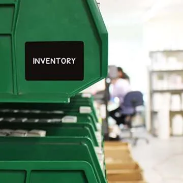 ChromaLabel 2 x 3 inch Permanent Color Code Rectangle Labels, 250 Labels per Dispenser Box, Black