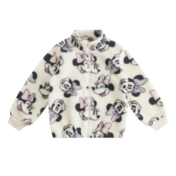Disney Minnie Mouse Winnie the Pooh Girls Sherpa Coat Jacket for Infant, Toddler, and Big Kids