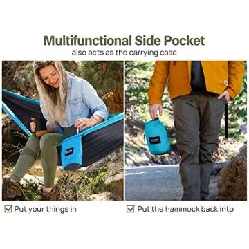 Kootek Camping Hammock with 500 lbs Capacity for Outdoor Fun