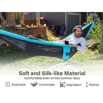 Kootek Camping Hammock with 500 lbs Capacity for Outdoor Fun