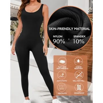 AURUZA Seamless Jumpsuit for Women Activewear Gym